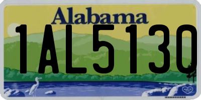 AL license plate 1AL5130