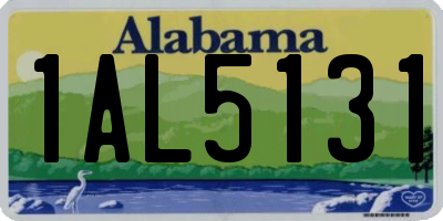 AL license plate 1AL5131