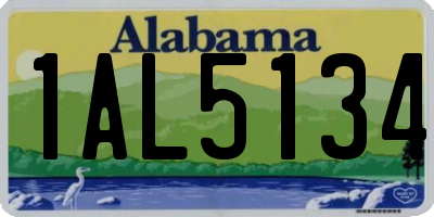 AL license plate 1AL5134