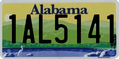 AL license plate 1AL5141