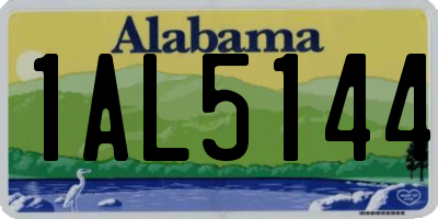 AL license plate 1AL5144