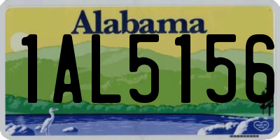AL license plate 1AL5156