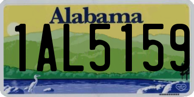 AL license plate 1AL5159