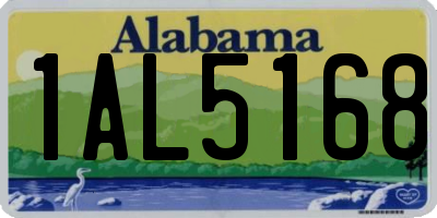 AL license plate 1AL5168