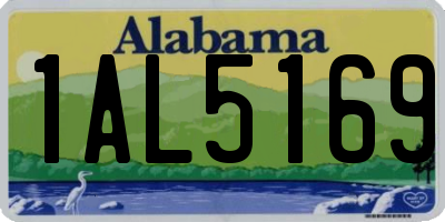 AL license plate 1AL5169