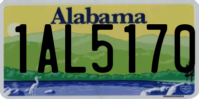 AL license plate 1AL5170