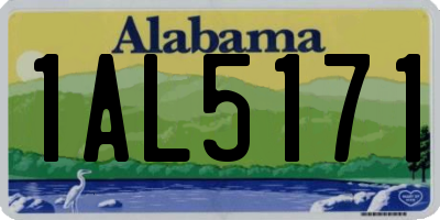 AL license plate 1AL5171