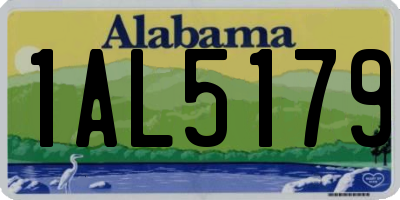 AL license plate 1AL5179
