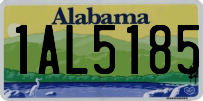 AL license plate 1AL5185