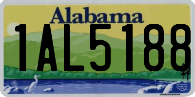 AL license plate 1AL5188