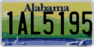 AL license plate 1AL5195
