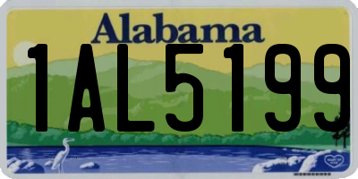 AL license plate 1AL5199