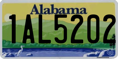 AL license plate 1AL5202