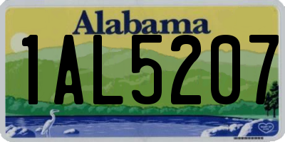 AL license plate 1AL5207