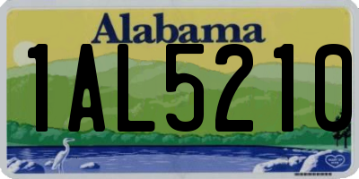 AL license plate 1AL5210