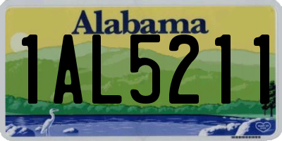 AL license plate 1AL5211