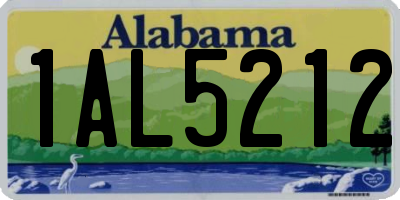 AL license plate 1AL5212