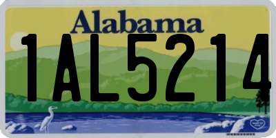 AL license plate 1AL5214