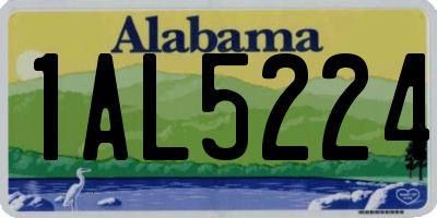 AL license plate 1AL5224