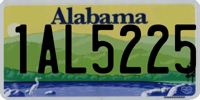 AL license plate 1AL5225