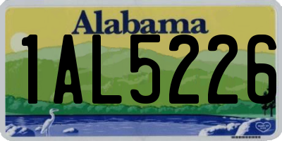 AL license plate 1AL5226