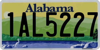 AL license plate 1AL5227