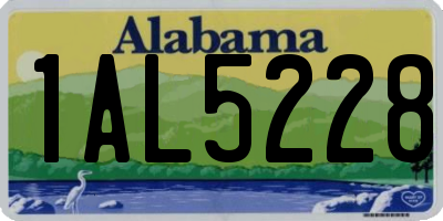 AL license plate 1AL5228