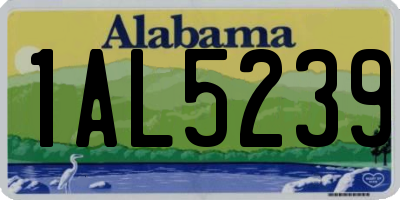 AL license plate 1AL5239