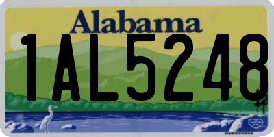 AL license plate 1AL5248