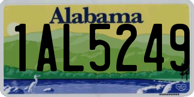 AL license plate 1AL5249