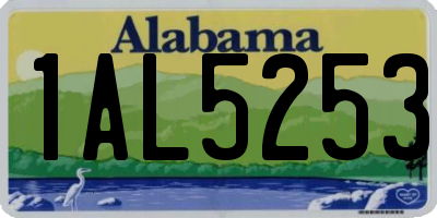 AL license plate 1AL5253
