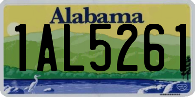 AL license plate 1AL5261