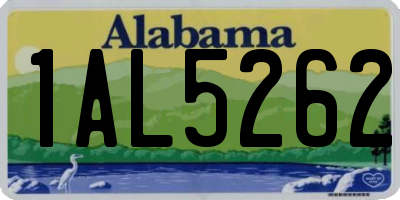 AL license plate 1AL5262