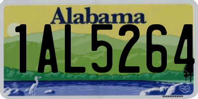 AL license plate 1AL5264