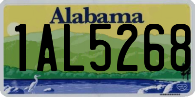 AL license plate 1AL5268