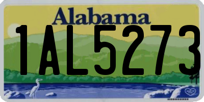AL license plate 1AL5273
