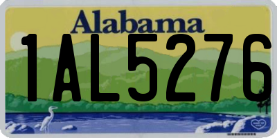AL license plate 1AL5276