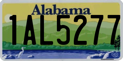 AL license plate 1AL5277