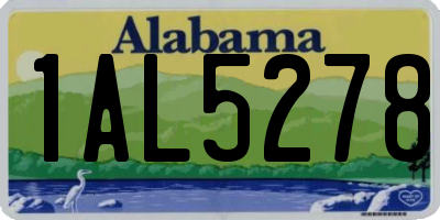 AL license plate 1AL5278