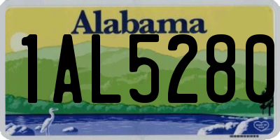 AL license plate 1AL5280