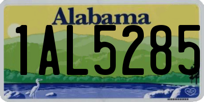AL license plate 1AL5285