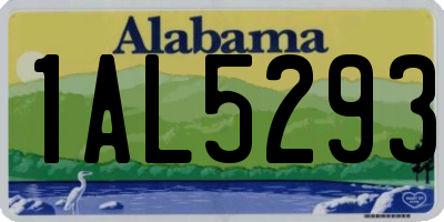 AL license plate 1AL5293