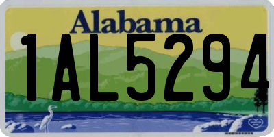 AL license plate 1AL5294