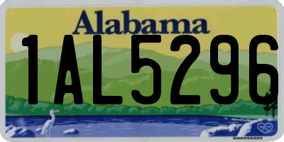 AL license plate 1AL5296