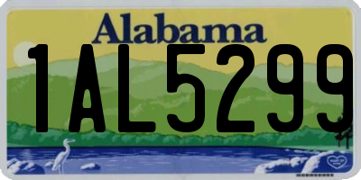 AL license plate 1AL5299