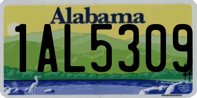 AL license plate 1AL5309