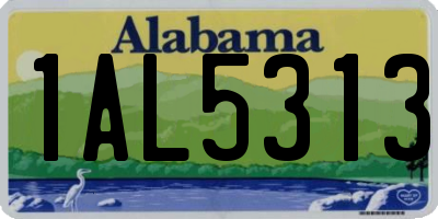 AL license plate 1AL5313