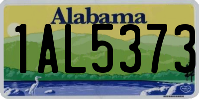 AL license plate 1AL5373