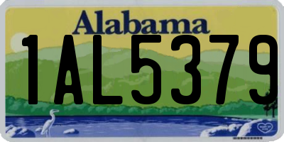 AL license plate 1AL5379