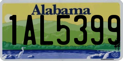 AL license plate 1AL5399